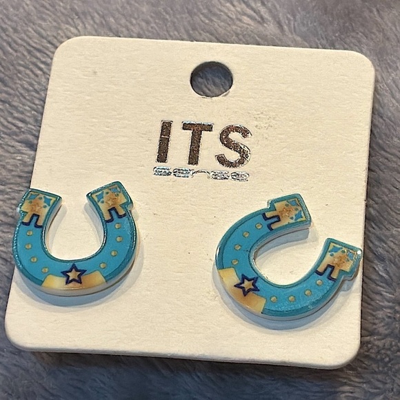 Austin West - Silver Boho Cactus with Turquoise Dangle Earrings - Picture 9 of 14